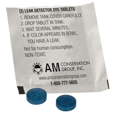 Toilet Leak Detection Dye Tablets
